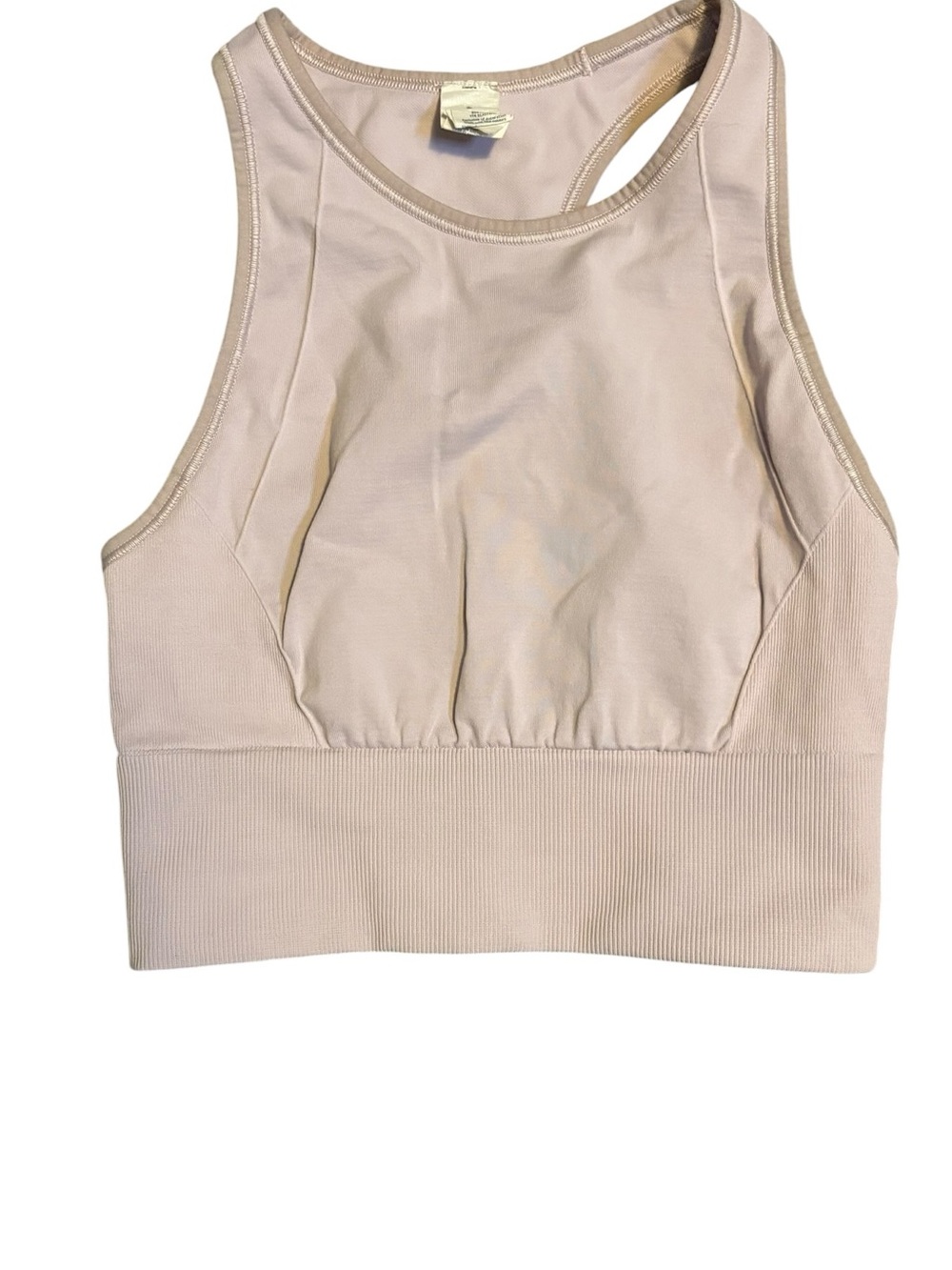 Lululemon Ebb to Train Bra Light Pink Long Line Activewear Size 2
